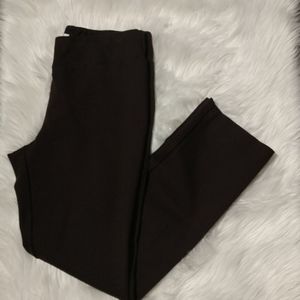 Brown Lena Gabrielle Pointe Leggings sz 10